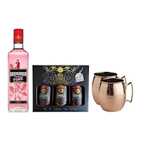 Box Citrus + Beefeater Pink   + 2 Copper Mugs Gin Fever